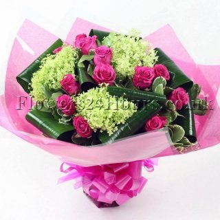 Hand tied flower bouquets by Flowers24Hours.co.uk