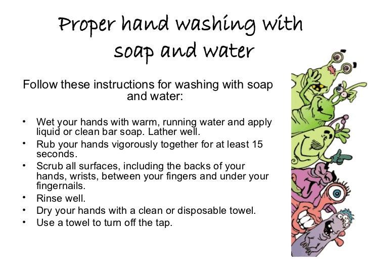 proper hand washing technique pdf
