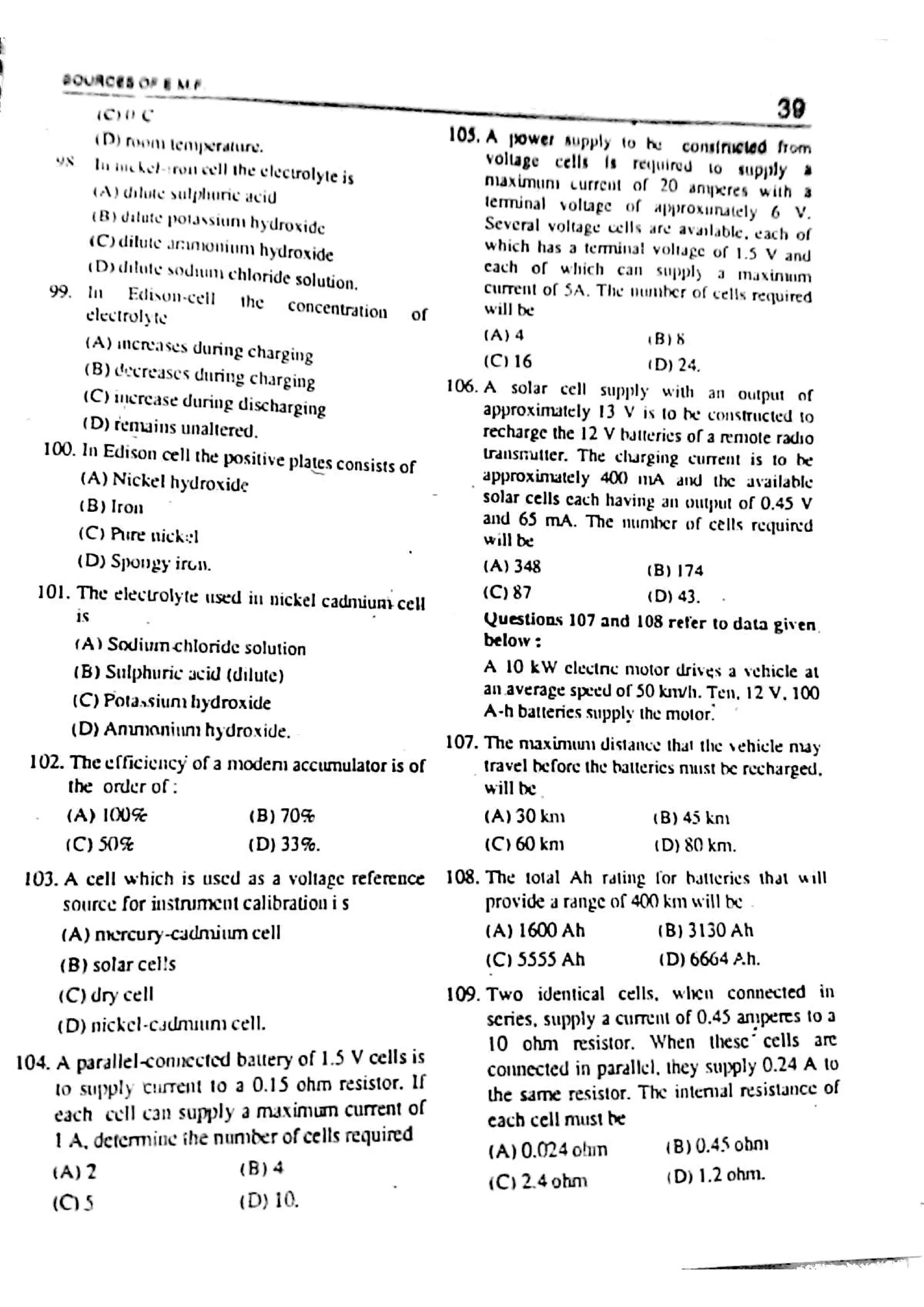 HANDA ELECTRICAL ENGINEERING MCQ PDF visual data 4
