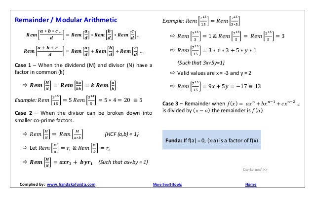 related math factor All Math Formulas