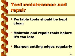 Hand Portable Powered Tools for industrial use.ppt