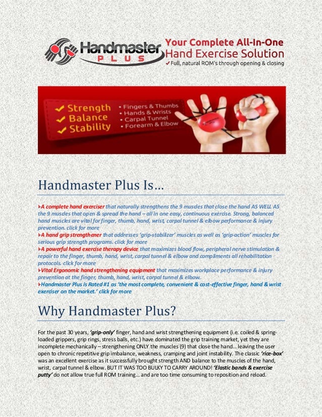 Hand and wrist strengthening exercises