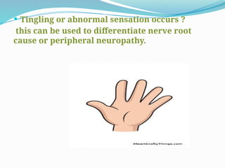 Diminished Hand Sign HAND assessment physiotherapy........... | PPTX