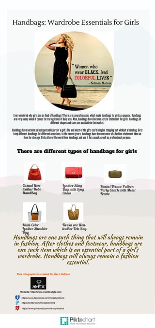 Handbags: Girls wardrobe essentials