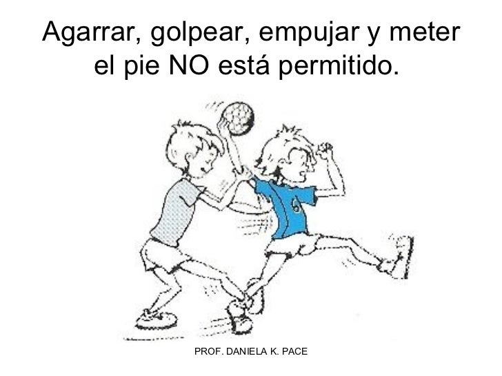 Resultado de imagen para balonmano empujar
