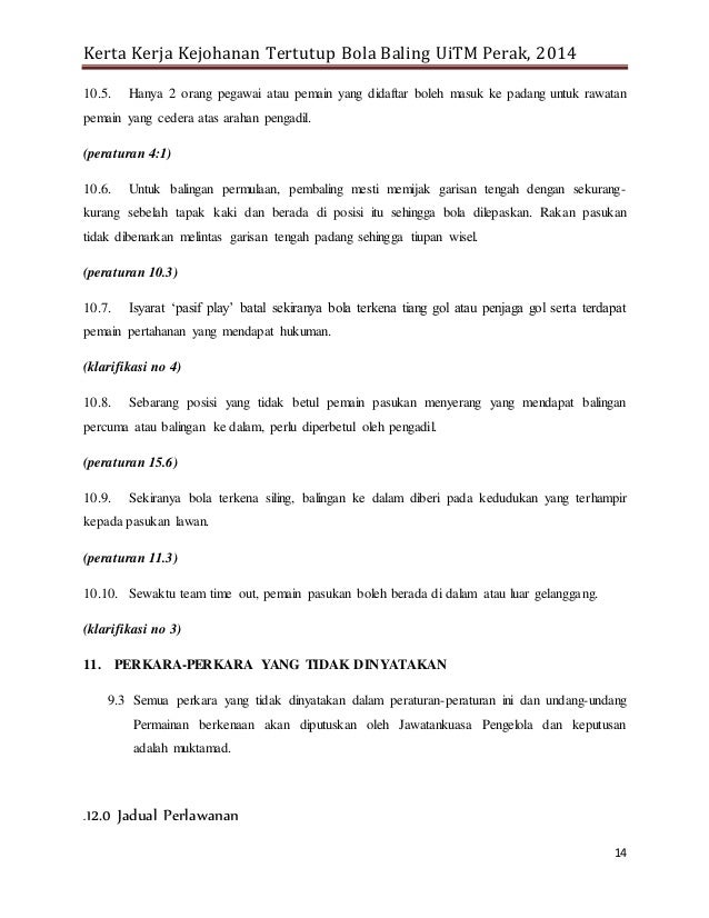 Contoh kertas kerja bola baling(assignment kokurikulum)