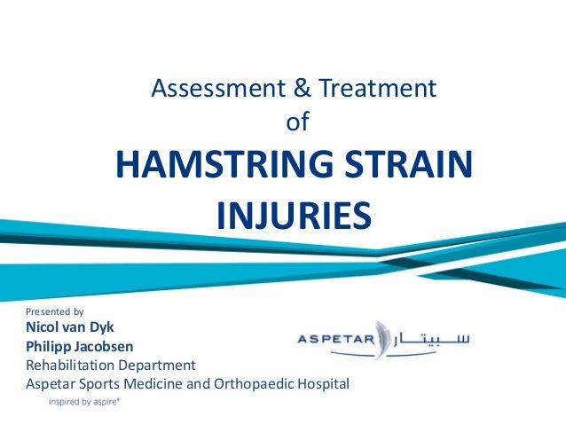 Hamstring Strain Injuries Aspetar Experience Nicol Van Dyk