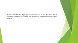 Court dimension of Hand ball 
