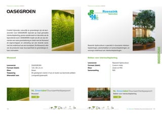 NL Greenlabel Handboek Duurzame Buitenruimte | 51
Producten en materialen: Infra
E-grass
Welke uitdagingen uw buitenruimte...