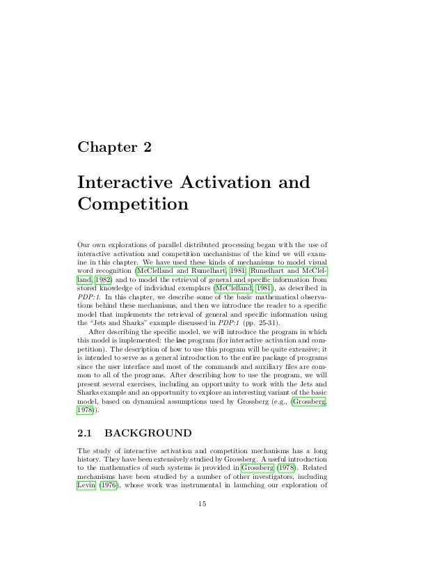 Explorations in Parallel Distributed Processing: A Handbook of Models…