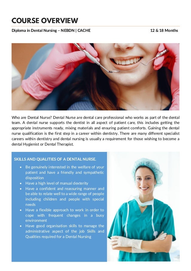 Dental Nursing Diploma Handbook