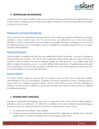 Handbook : Effective Hiring Skills | PDF