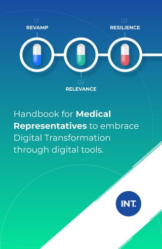 Handbook for Medical
Representatives to embrace
Digital Transformation
through digital tools.
REVAMP RESILIENCE
RELEVANCE
01 03
02
 