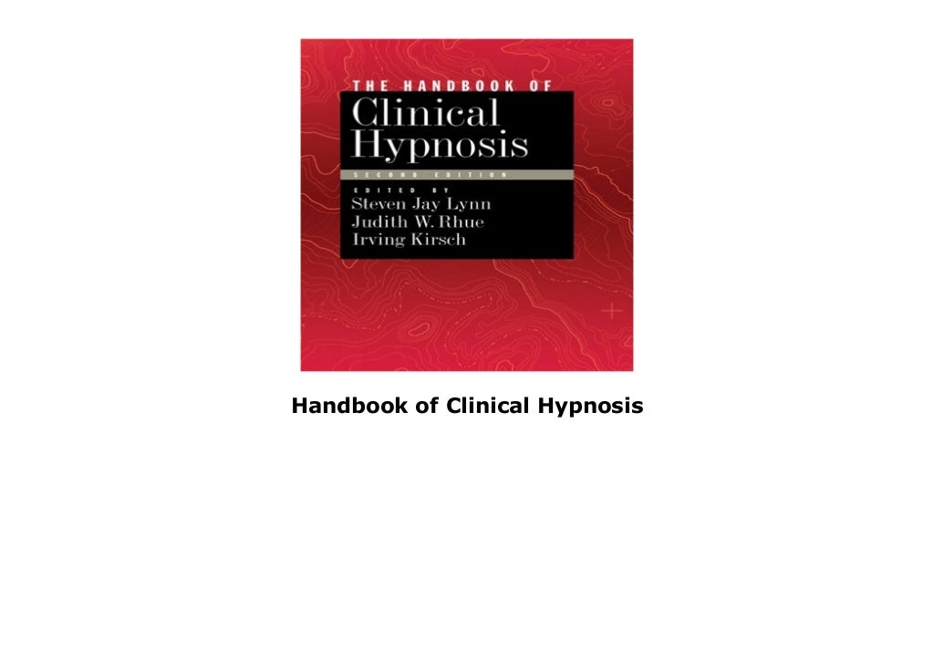 Handbook of Clinical Hypnosis