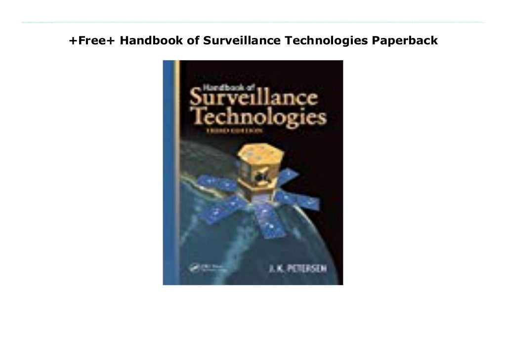 +Free+ Handbook of Surveillance Technologies Paperback