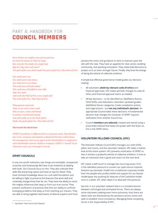 PART 4: HANDBOOK FOR
COUNCIL MEMBERS
Even if there are mighty trees all around you,
Let them be shady, let them be huge,
B...
