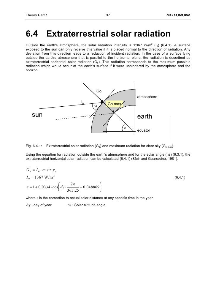 Solar radiation data handbook to higher school