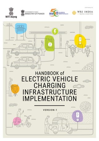 1
HANDBOOK of
ELECTRIC VEHICLE
CHARGING
INFRASTRUCTURE
IMPLEMENTATION
V E R S I O N -1
P R E PA R E D BY
 