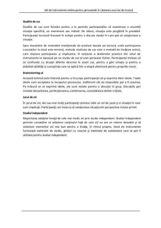 Facilitator S Handbook On Online Employment Toolkit In Romanian