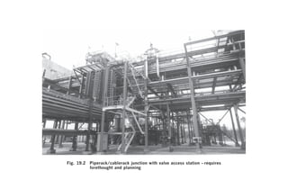Detail Design and Drafting
Fig. 19.2 Piperack/cablerack junction with valve access station – requires




                                                                             237
          forethought and planning
 