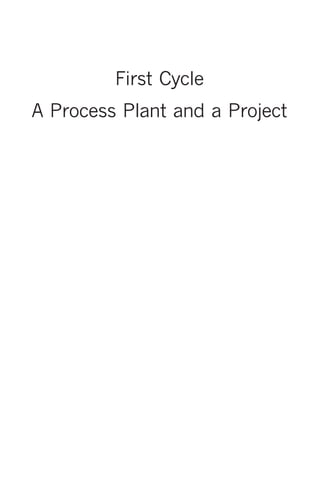 A Process Plant   11




         First Cycle
A Process Plant and a Project
 