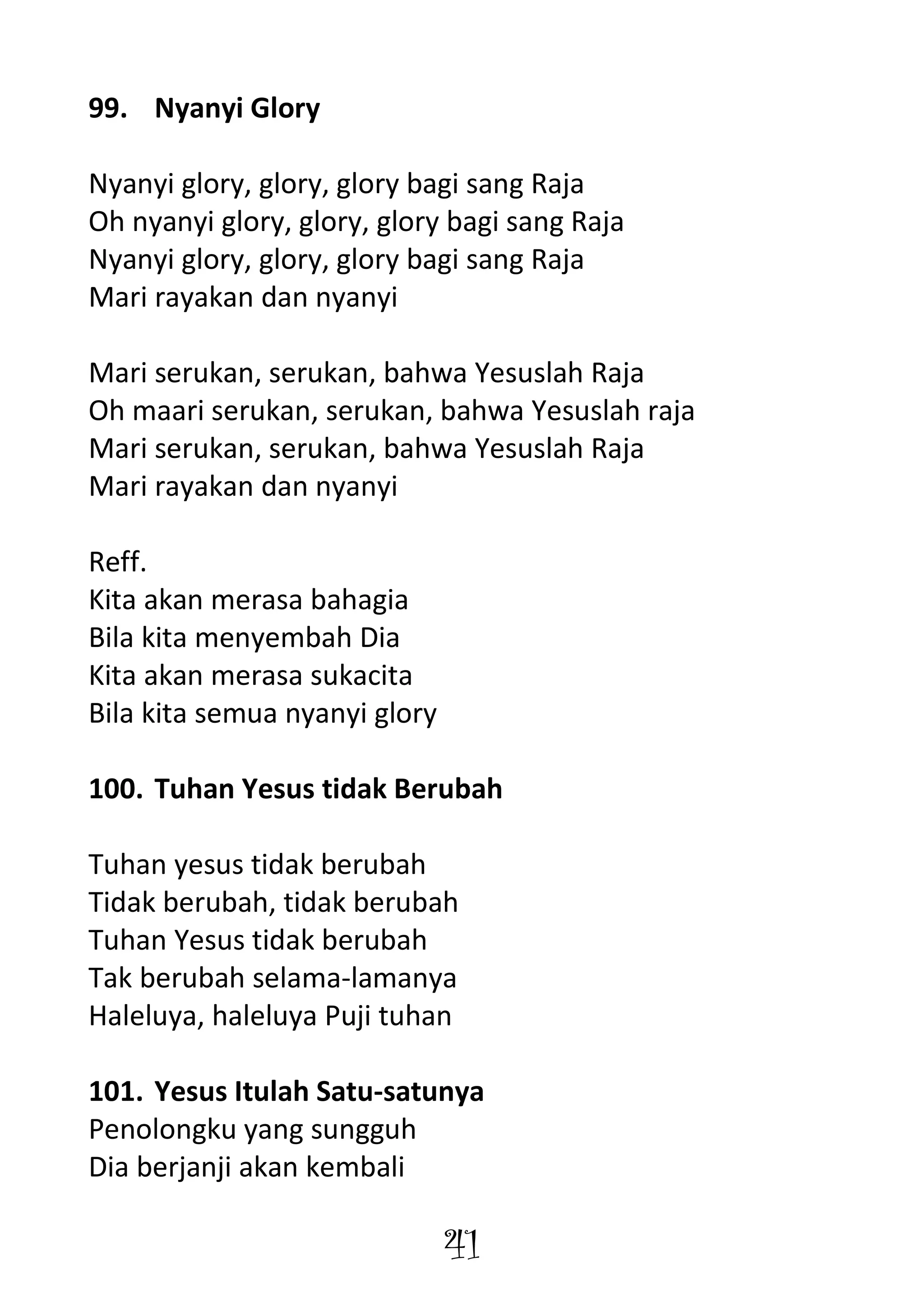 Bagi Rajj Handbook lagu sekolah minggu | DOC