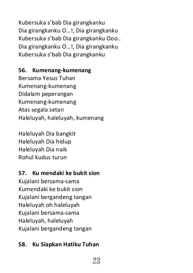 Handbook Lagu Sekolah Minggu