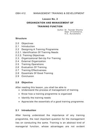 (Handbook) management of training & development | PDF