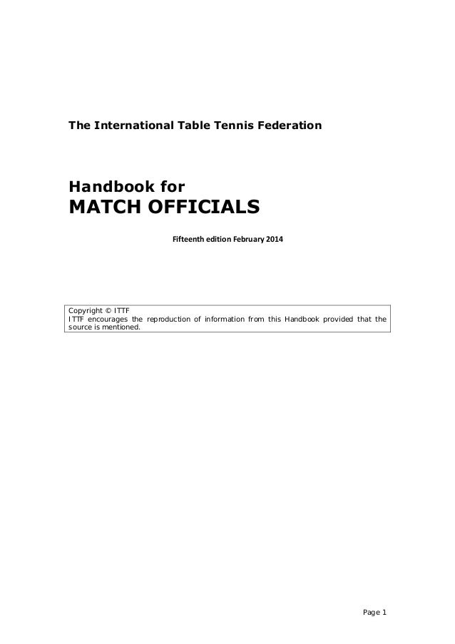 Handbookmatch ittf