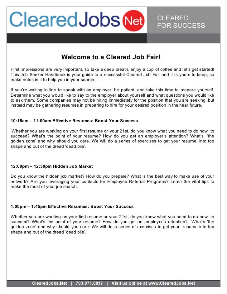 what is a job fair like