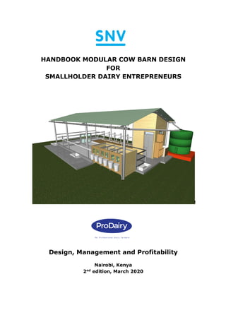 Handbook Modular Cow Barn Design for Smallholder Dairy Entrepreneurs | PDF