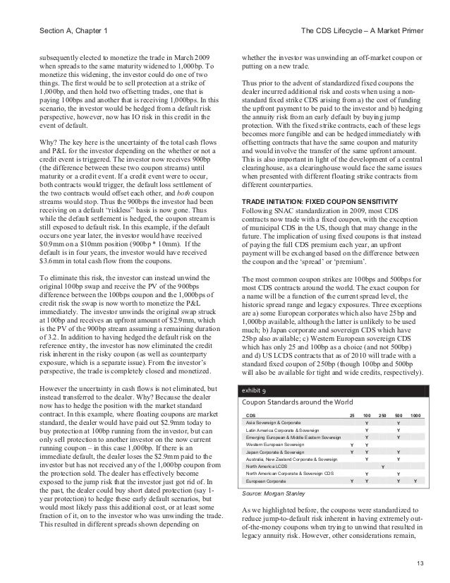 Credit derivatives trading strategies