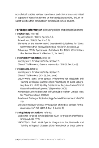 Hand book of good clinical research practice | PDF