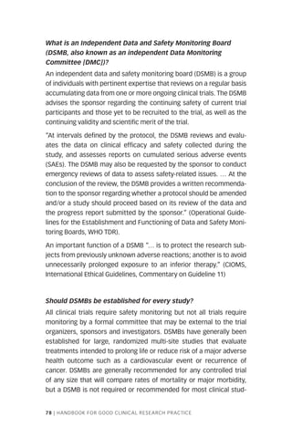 Hand book of good clinical research practice | PDF