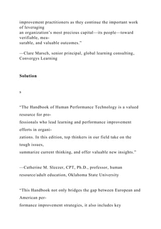 Handbook of HumanPerformance TechnologyThird EditionPr.docx