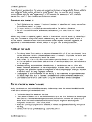 Reuters Writing Reuters Journalism Handbook | PDF