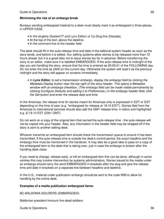 Embargoed Script Reuters Journalism Handbook | PDF