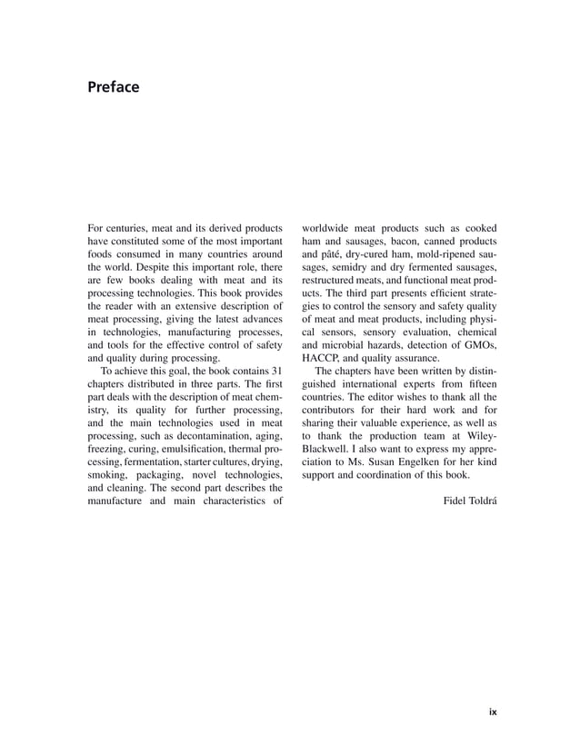 Handbook of meat processing