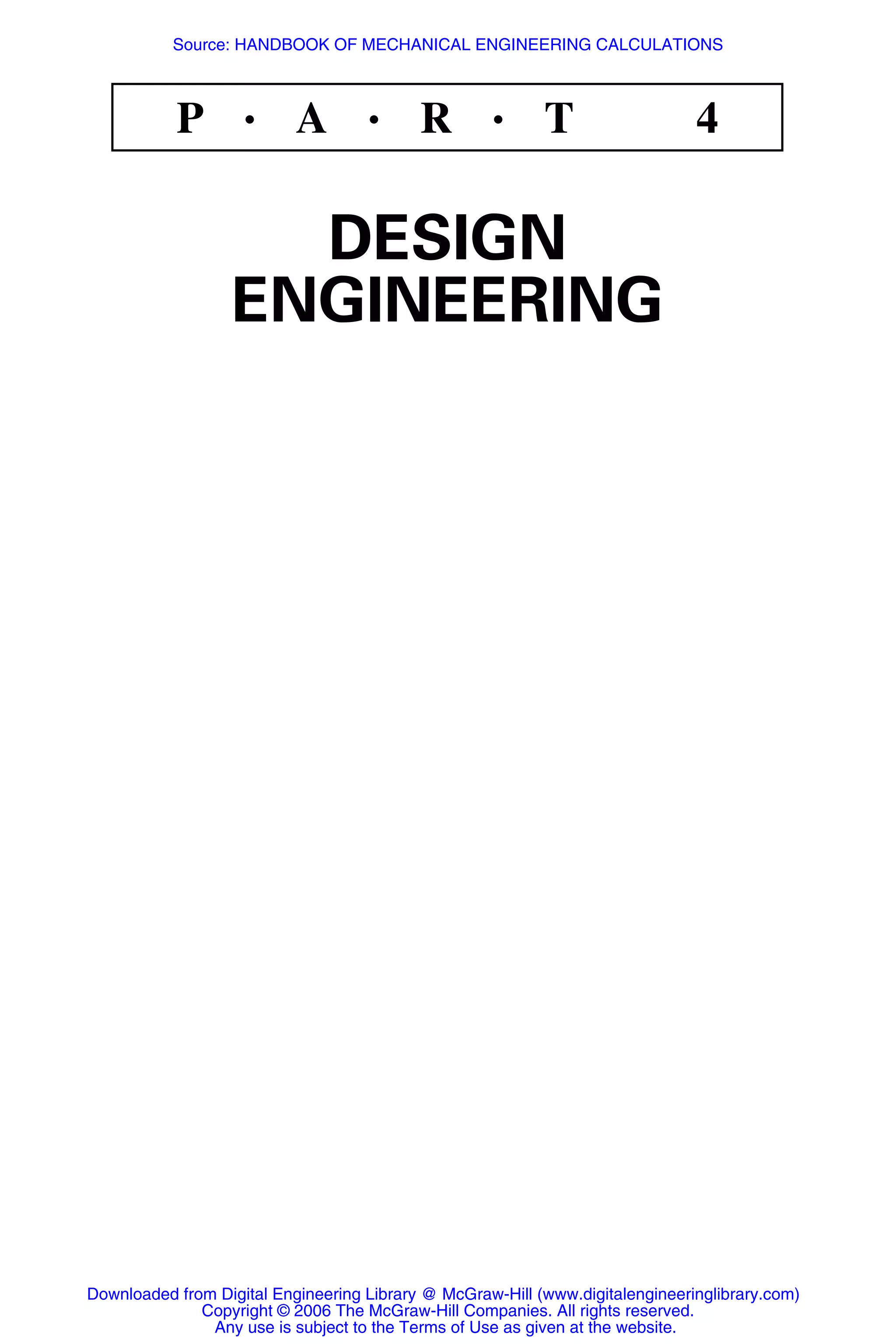 Handbook of mechanical engineering calculations