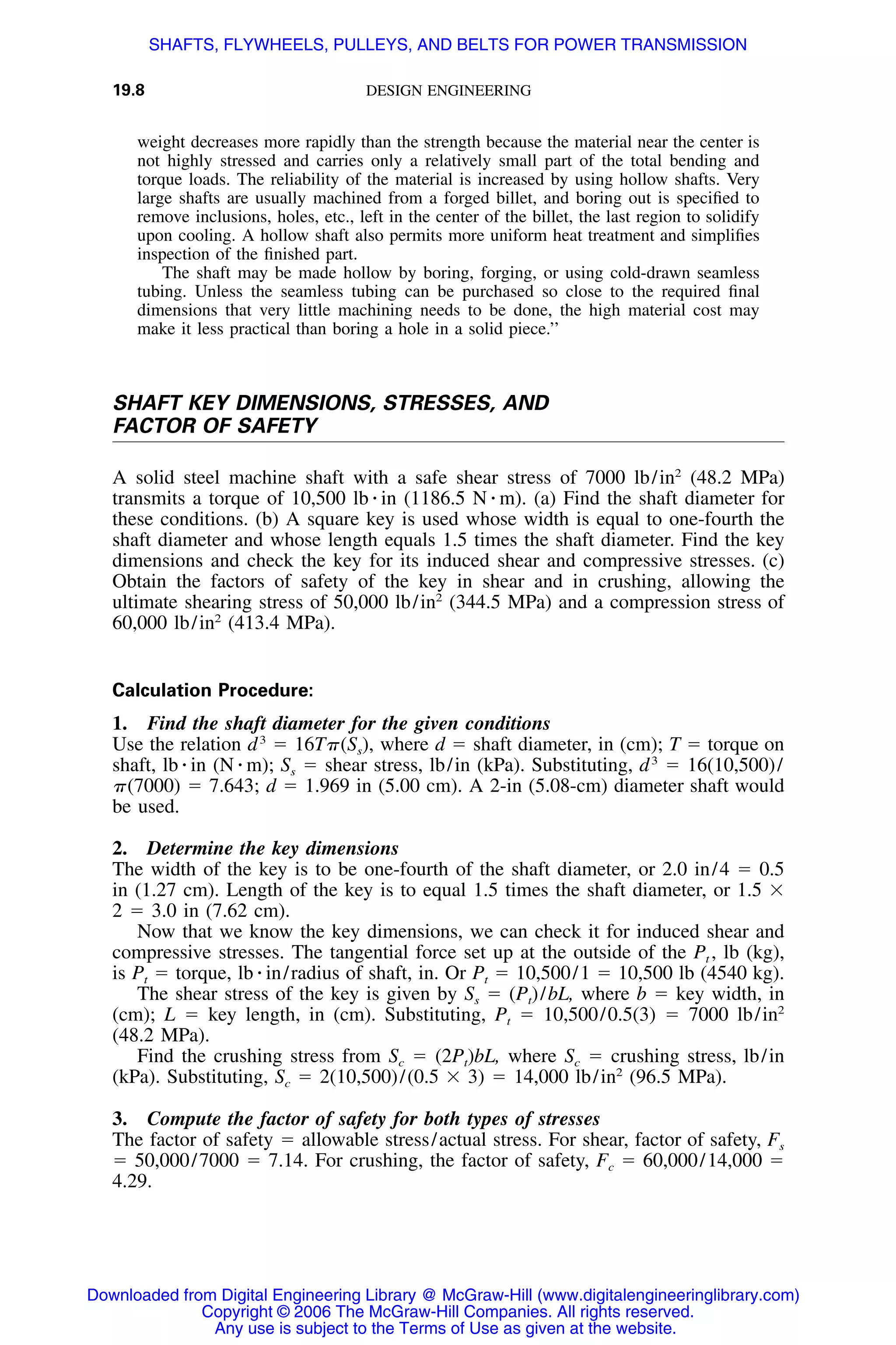 Handbook of mechanical engineering calculations