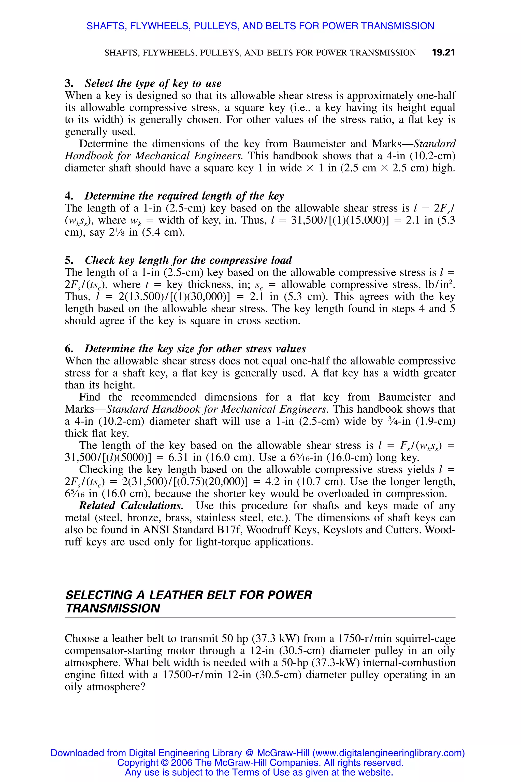 Handbook of mechanical engineering calculations