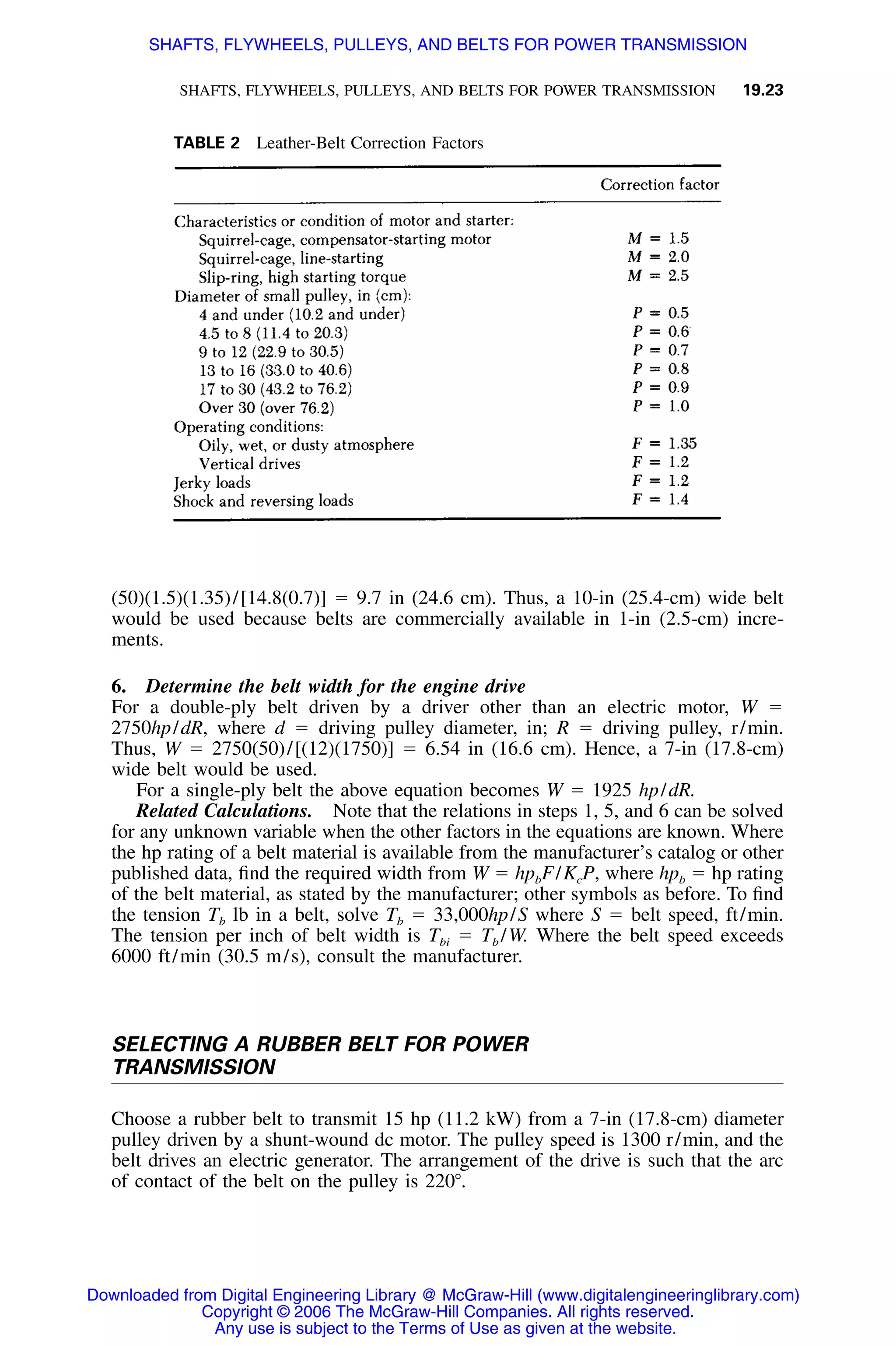 Handbook of mechanical engineering calculations