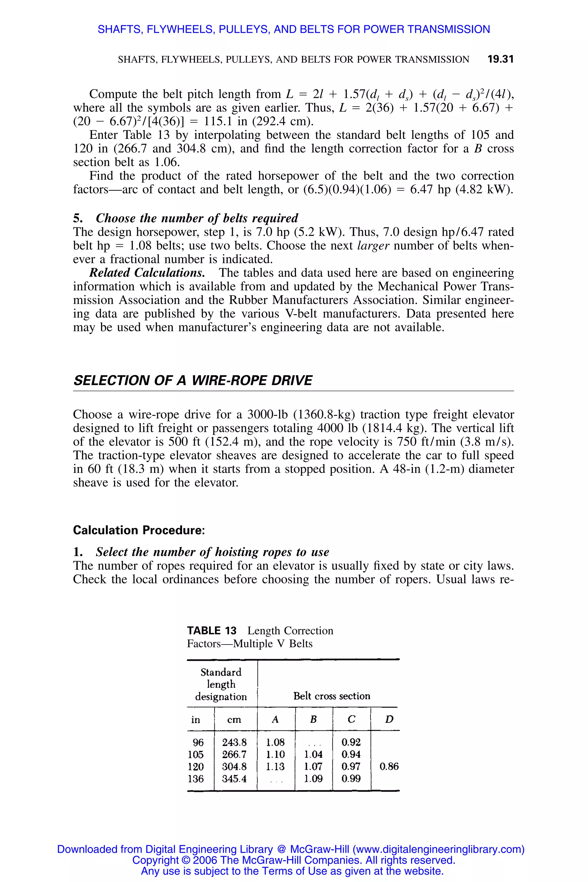 Handbook of mechanical engineering calculations