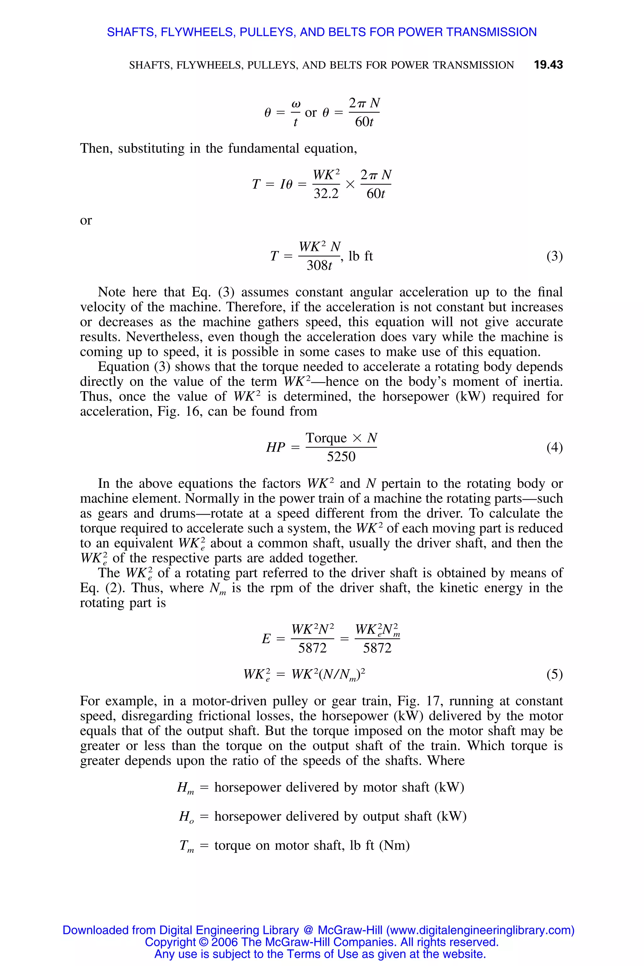 Handbook of mechanical engineering calculations