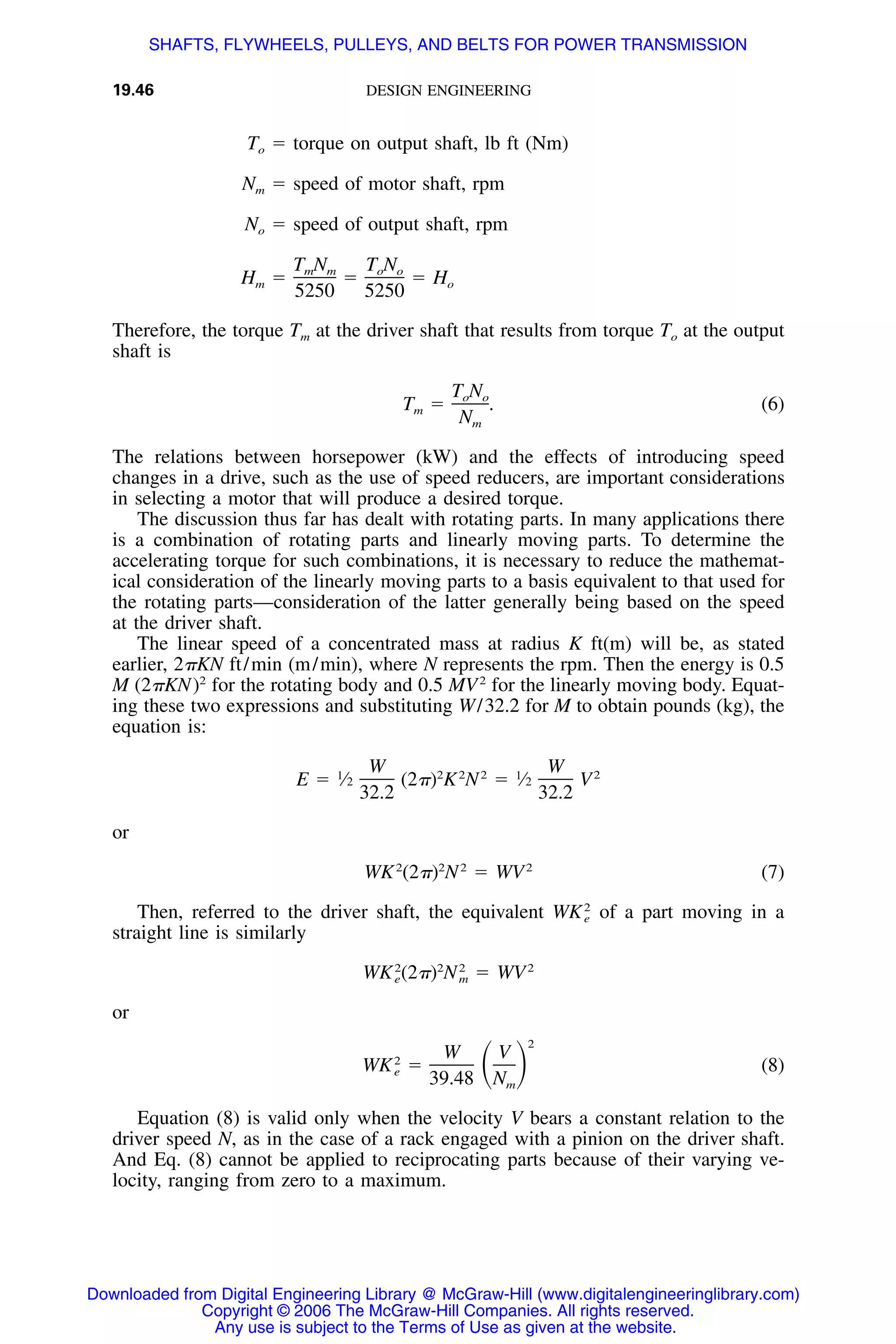 Handbook of mechanical engineering calculations