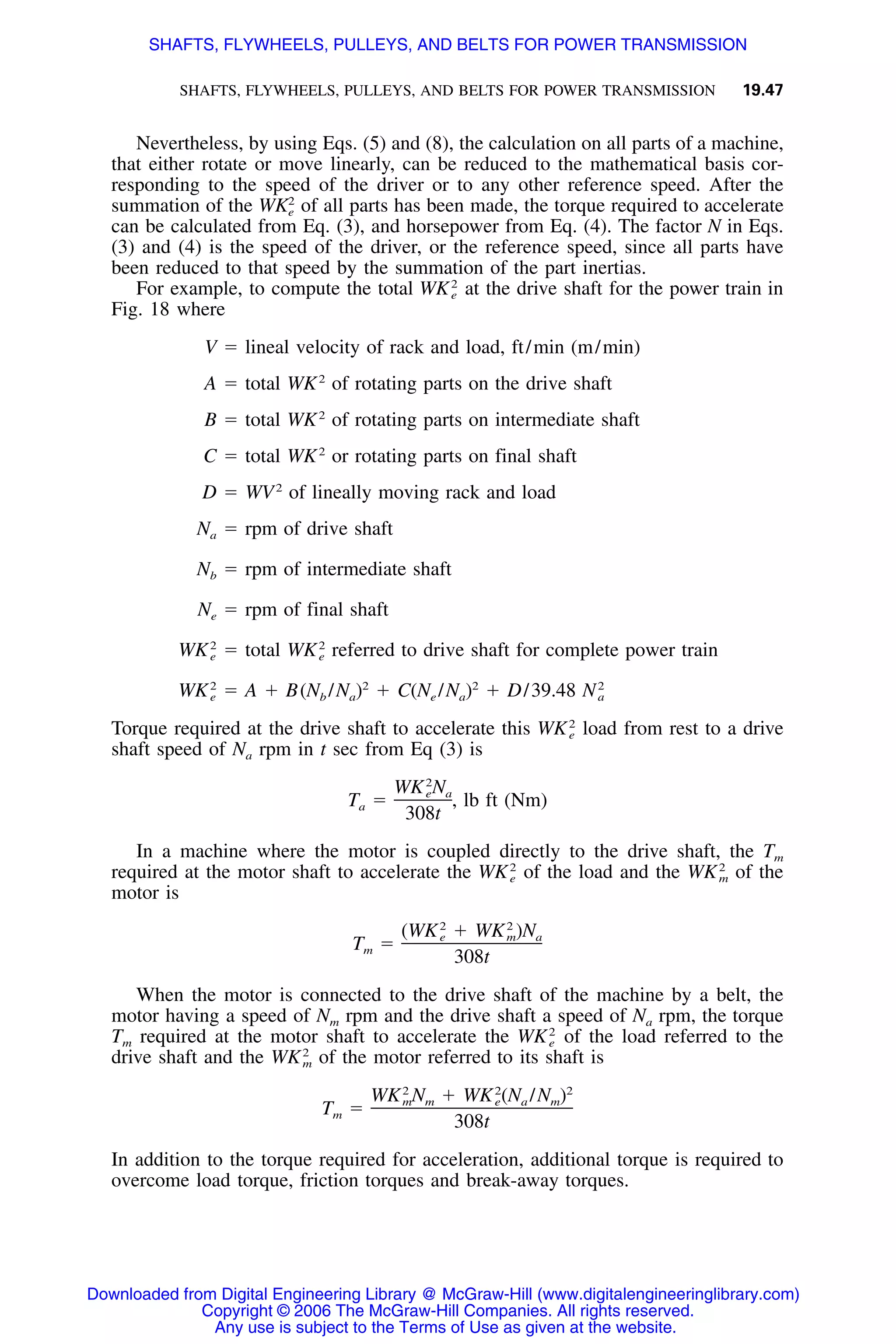 Handbook of mechanical engineering calculations