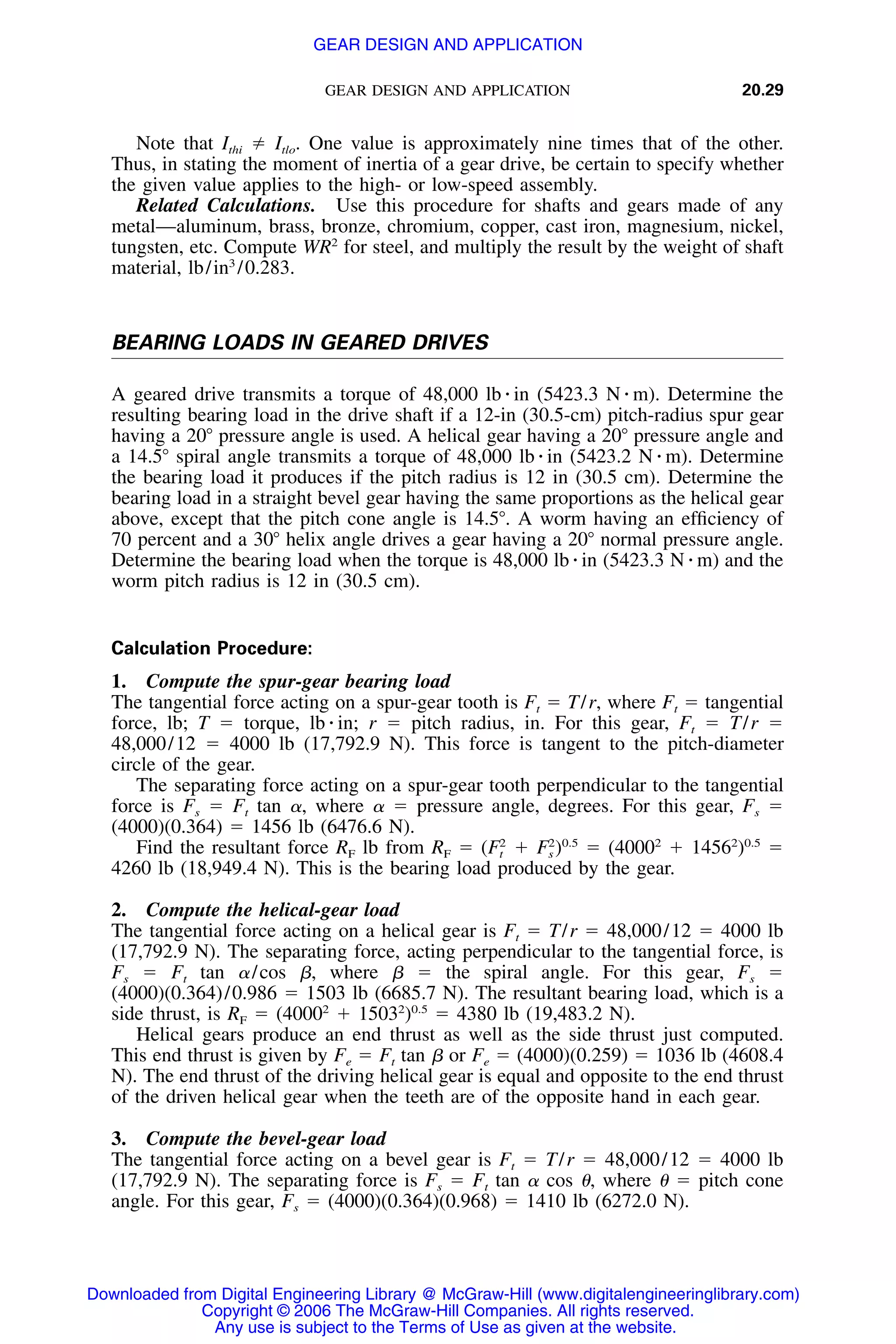 Handbook of mechanical engineering calculations