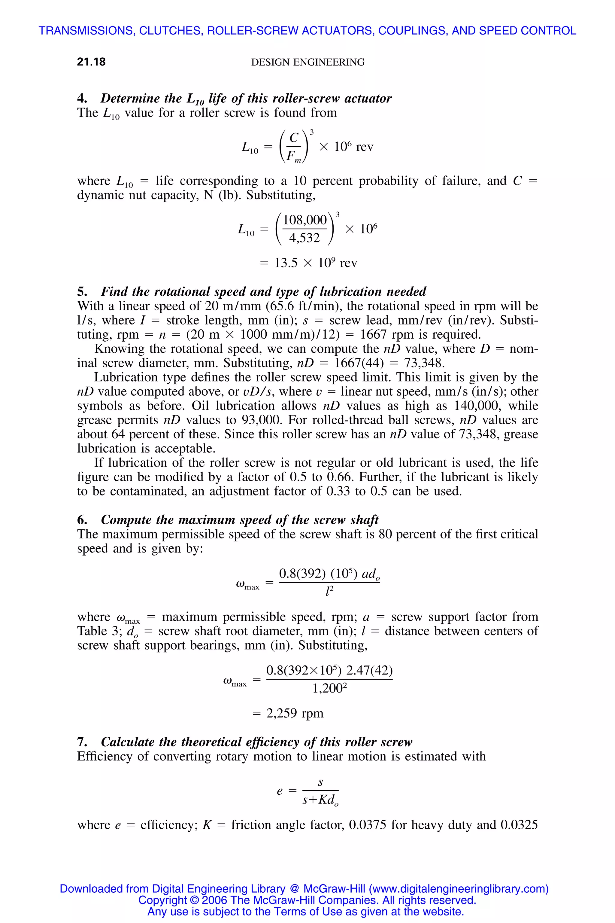 Handbook of mechanical engineering calculations