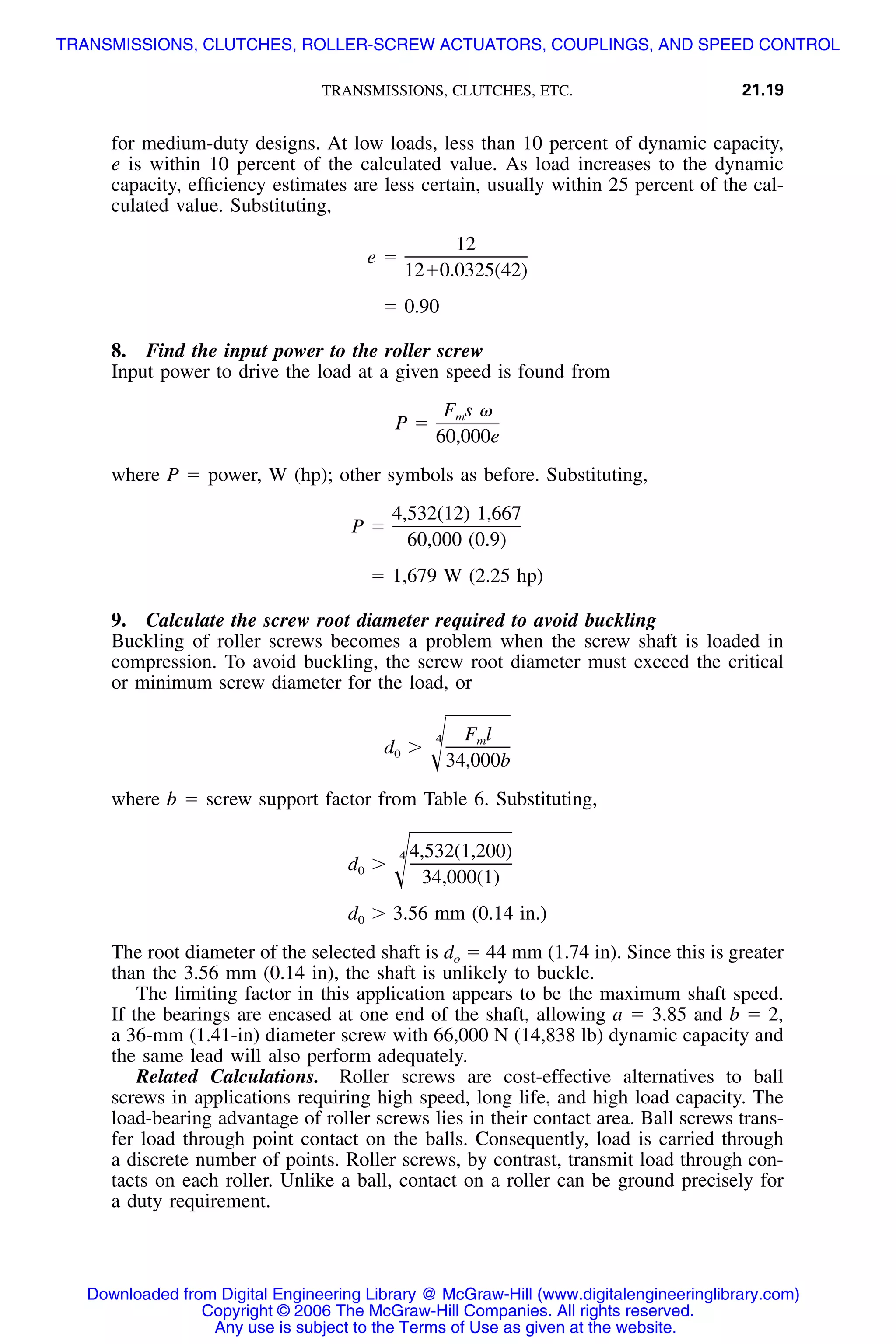 Handbook of mechanical engineering calculations
