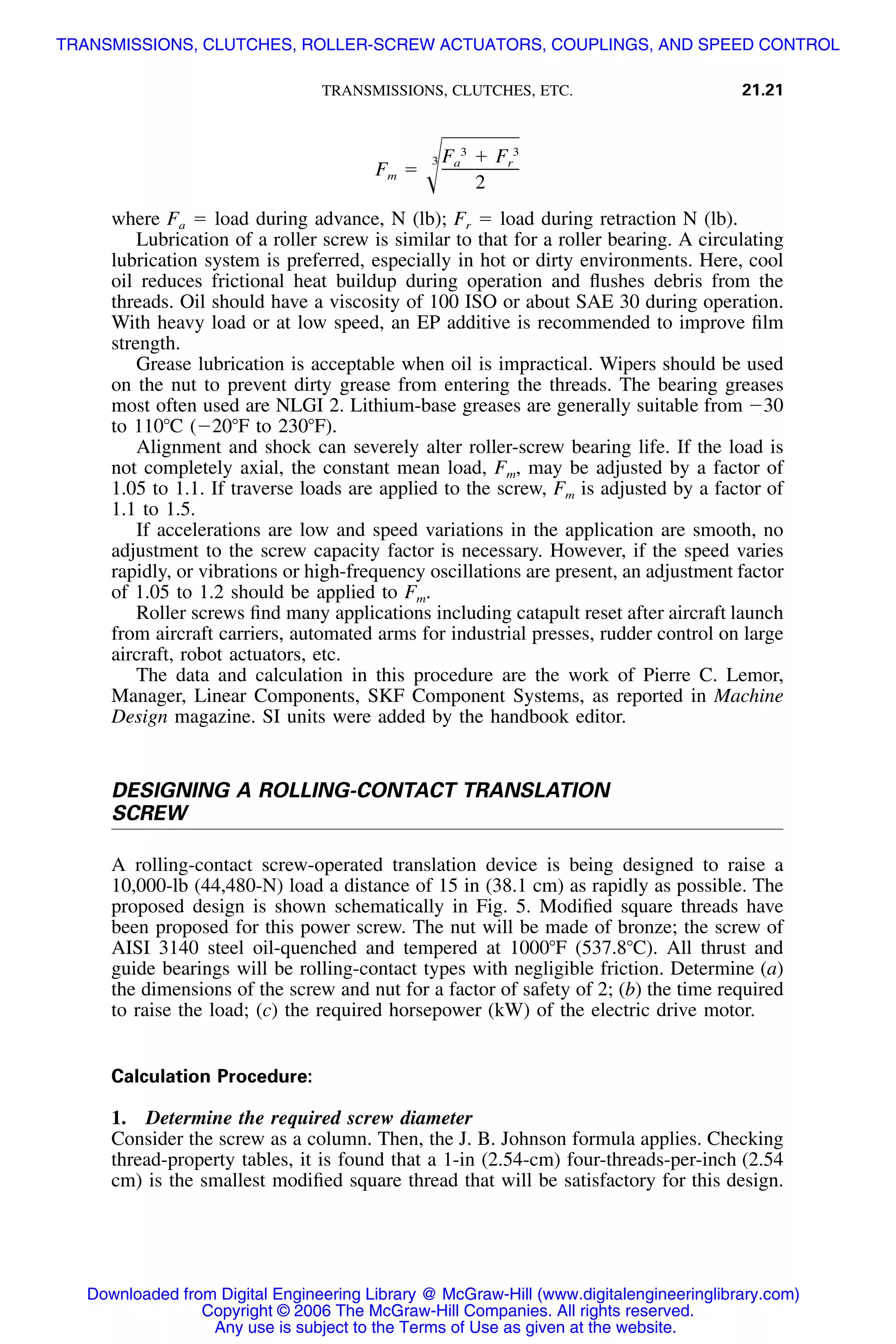 Handbook of mechanical engineering calculations
